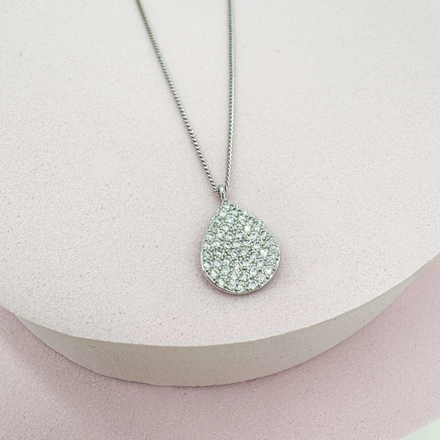Luminous Drop Silber - Halskette