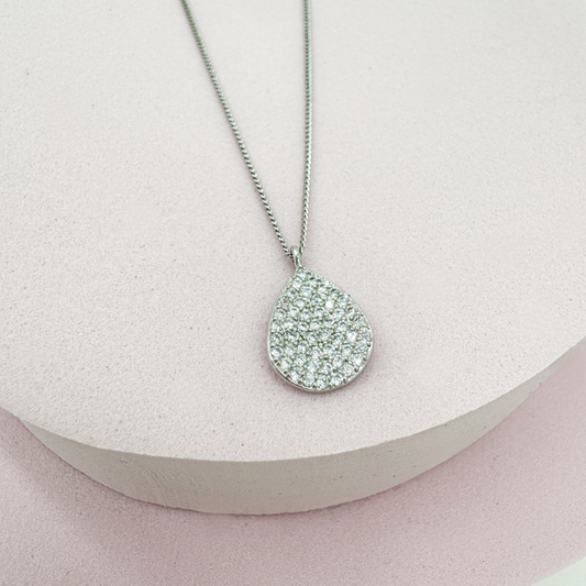 Luminous Drop Silber - Halskette
