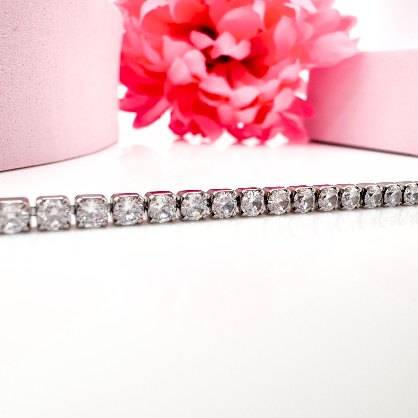 Glistening Fantasy - Tennisarmband Damen silberfarben