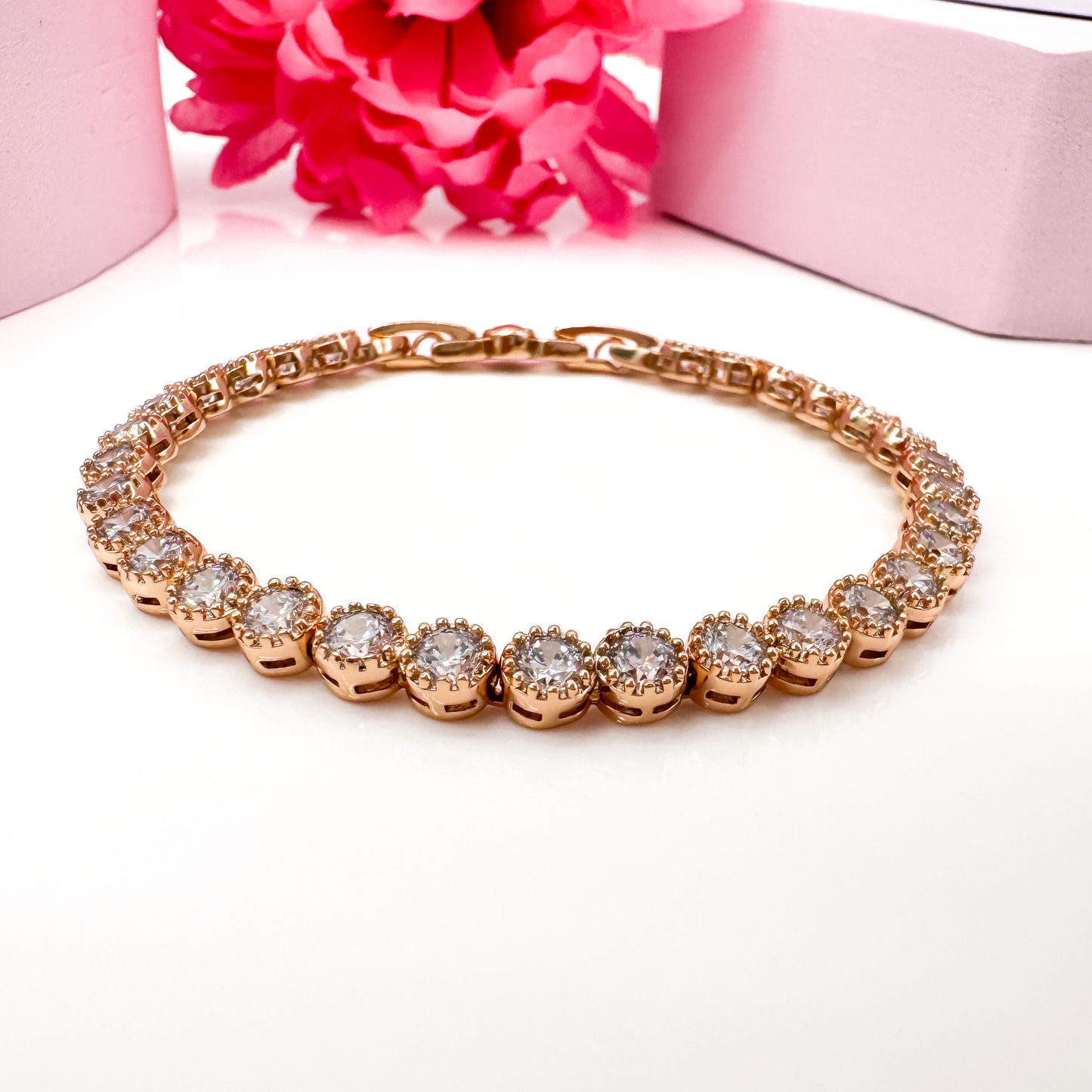Glamour Prism - Roségold Armband Damen hochwertig