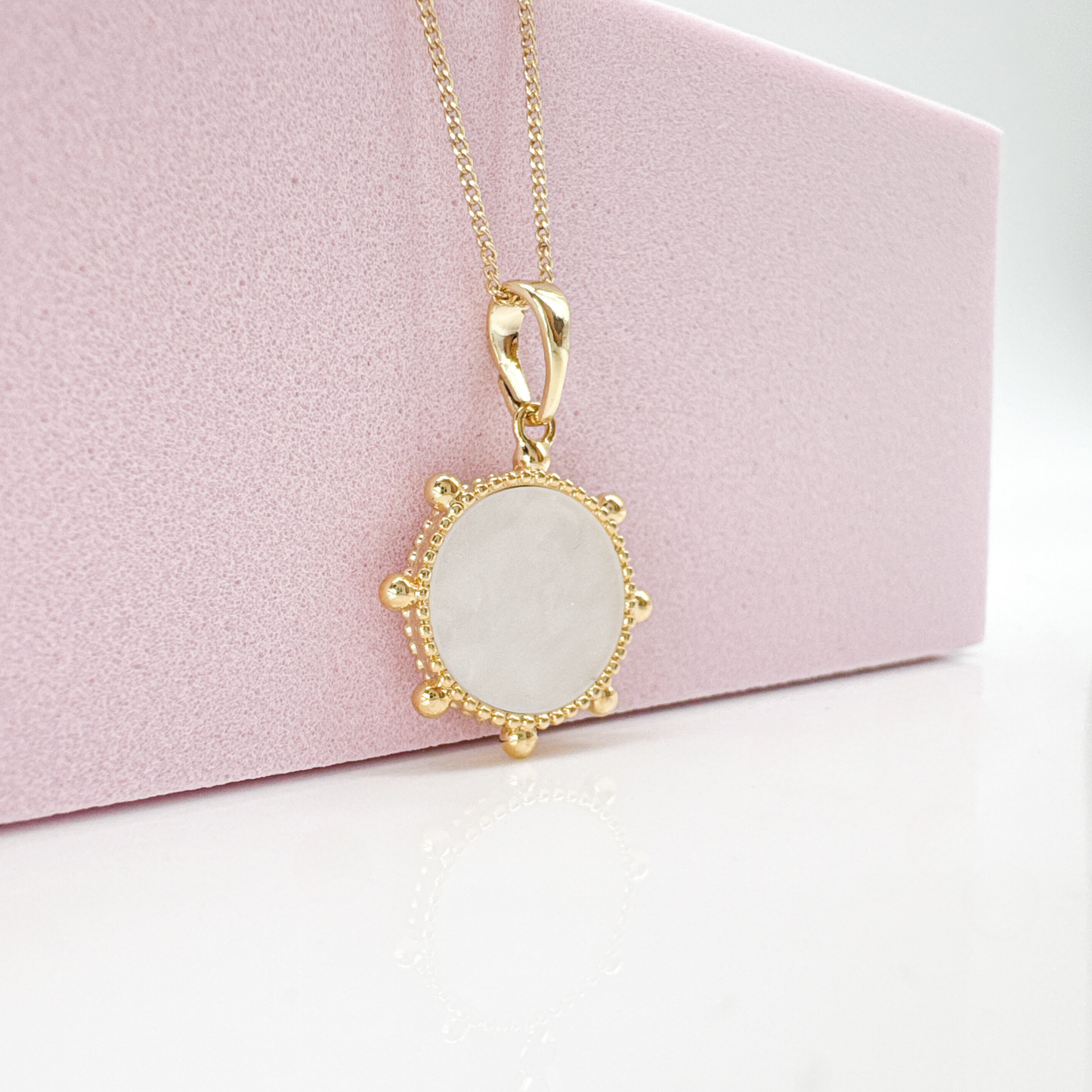 Golden Lumina - Damen Kette Perlmutt