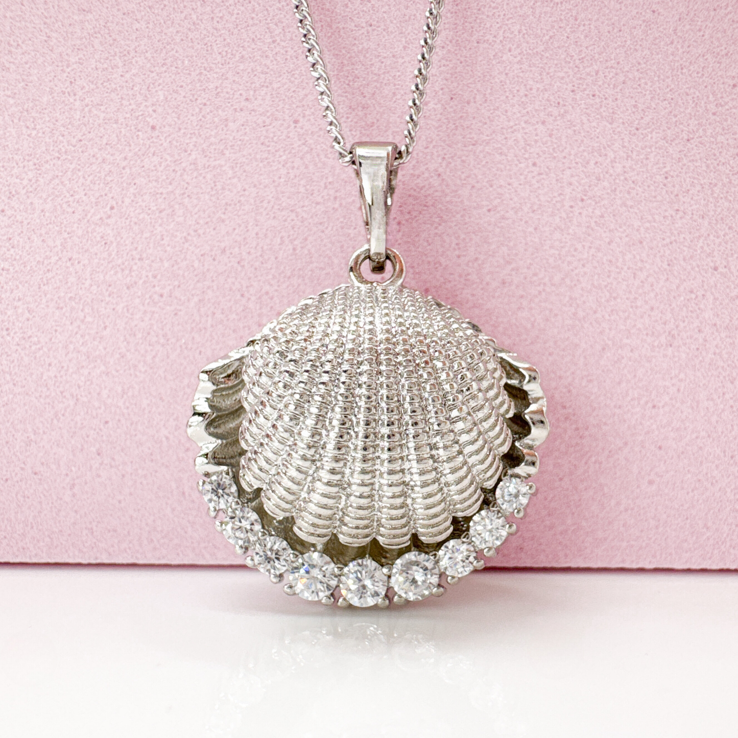 Hidden Pearl Necklace - Kette Muschel Anhänger