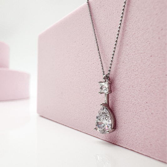 Crystal Charm - Kette Damen silberfarben