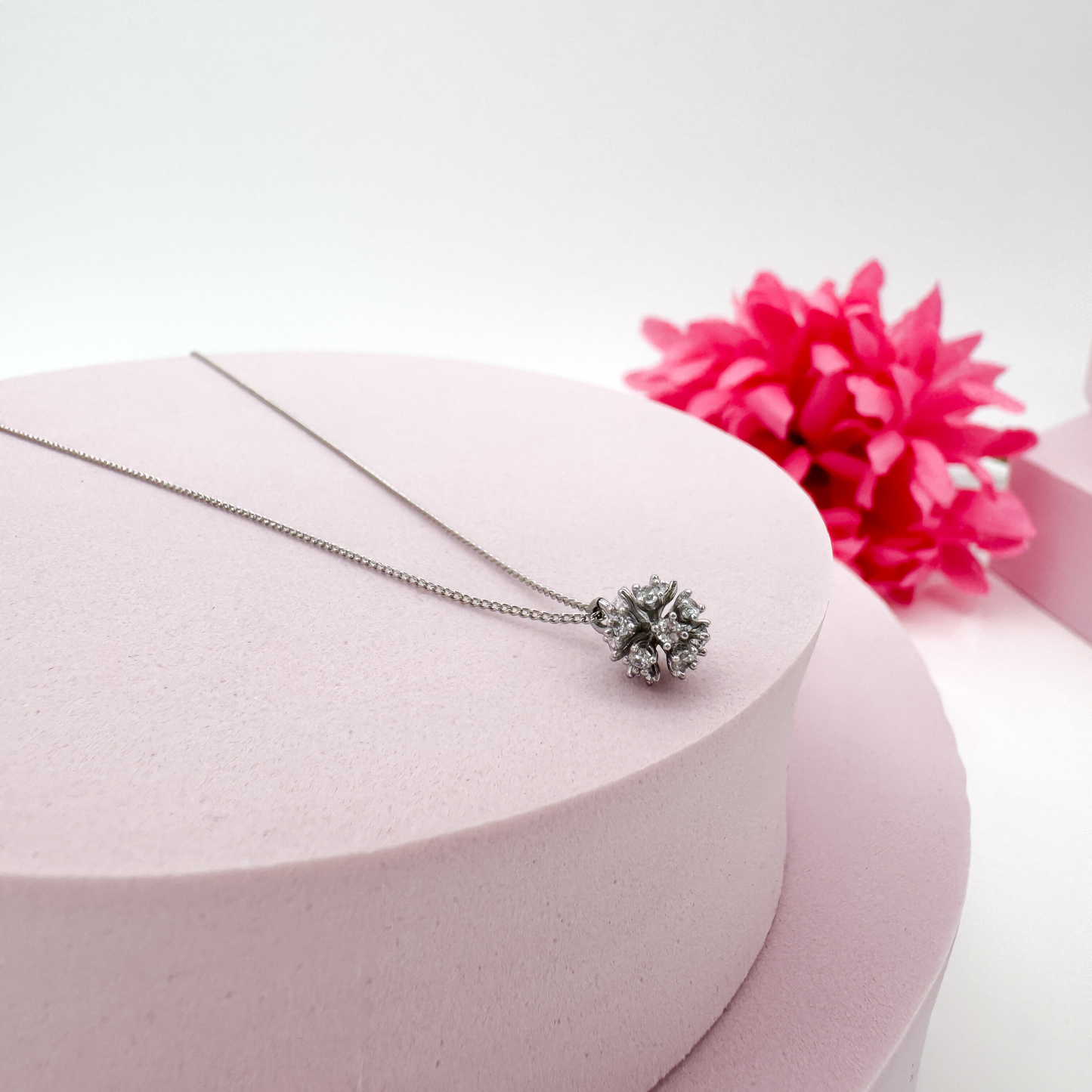 Nova Bloom Silber - Damen Kette antiallergisch Schmuck