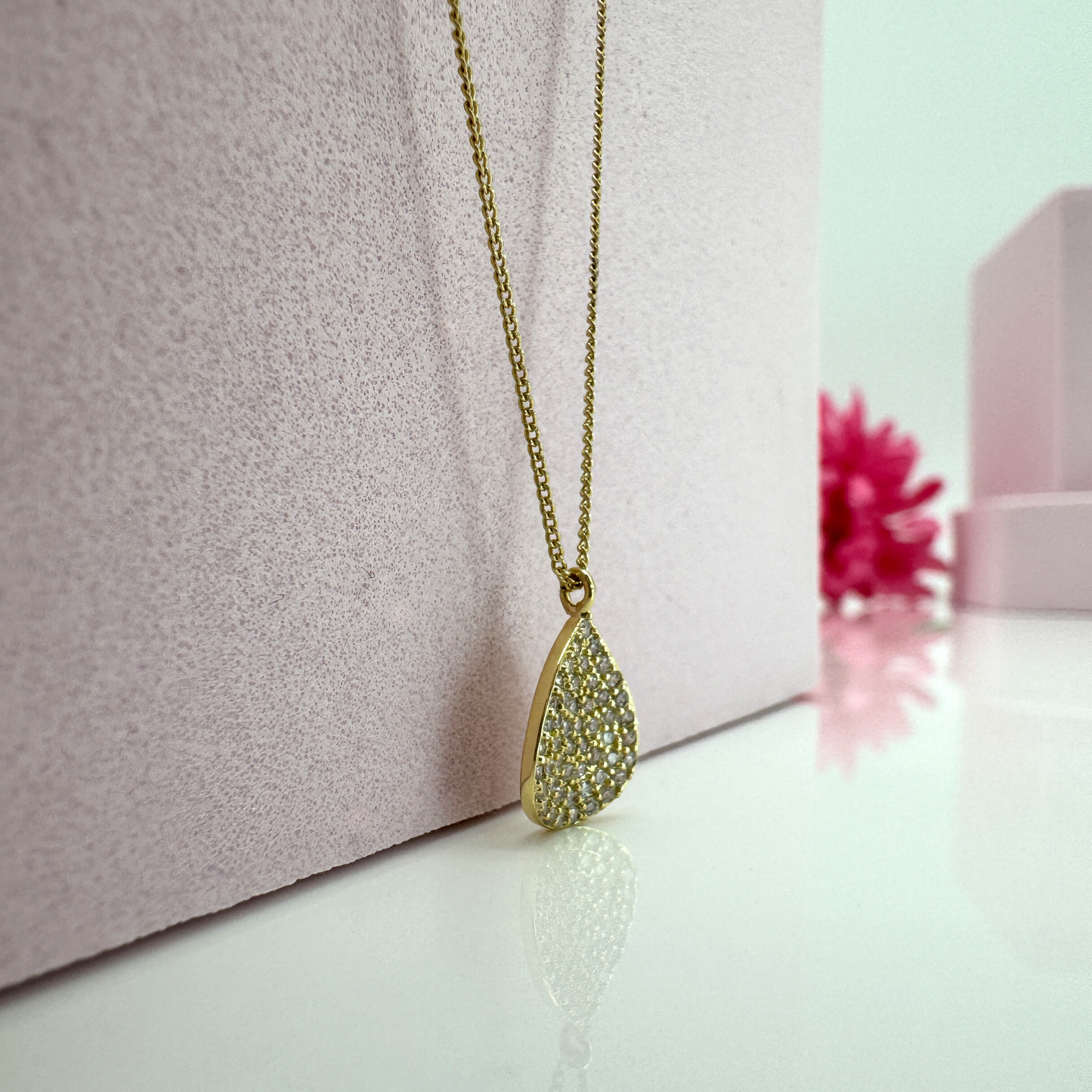Luminous Drop Gold - Halskette Damen