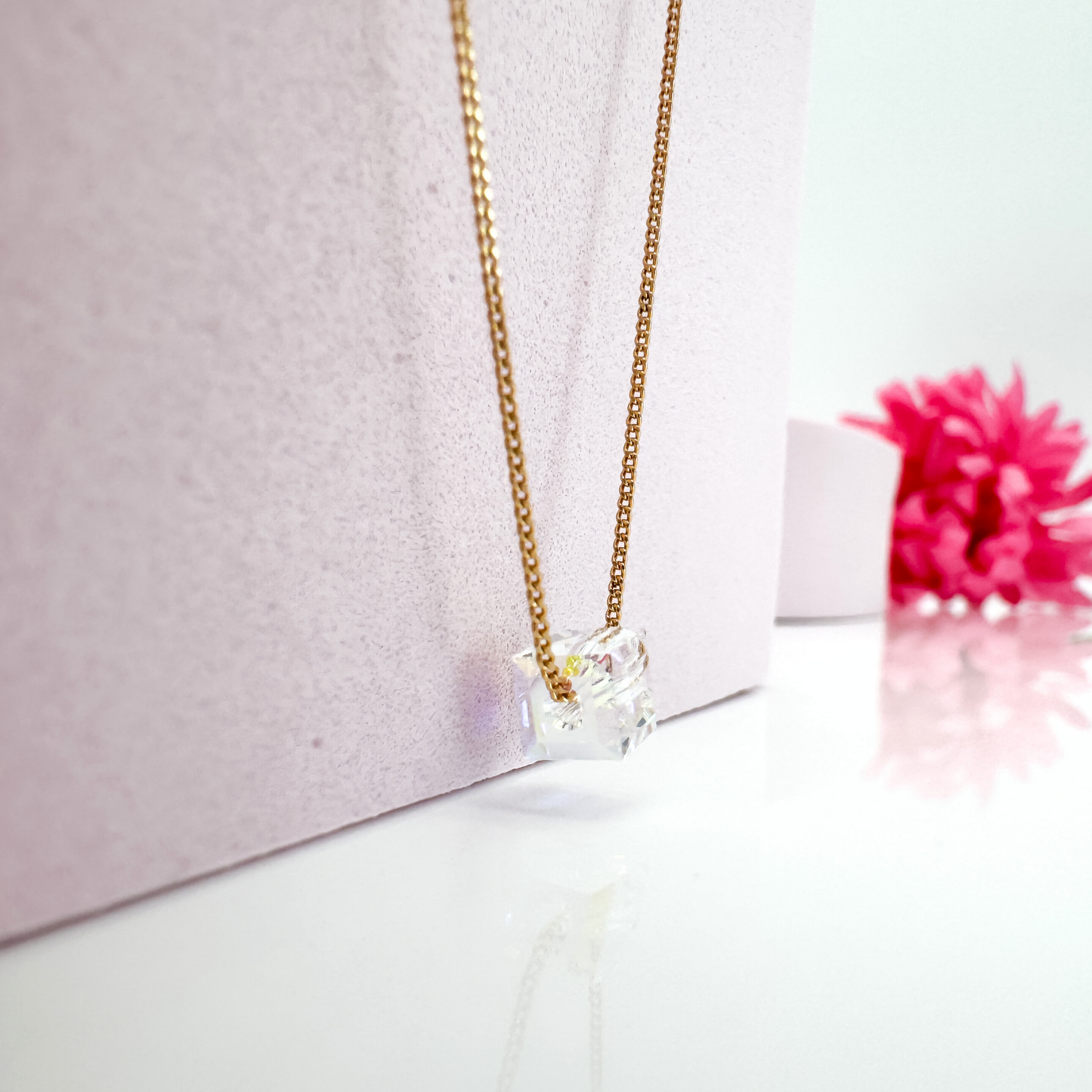 Crystalflare Roségold - Halskette Damen