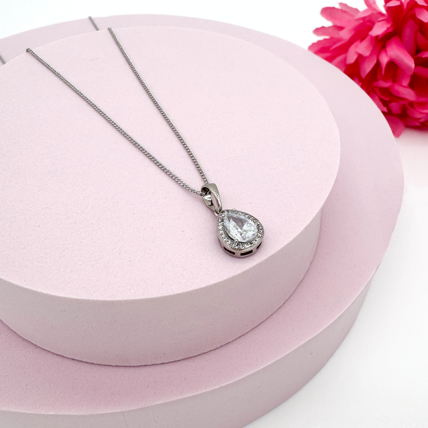 Lumière d'Or Silber - Damen Schmuck funkelnder Anhänger