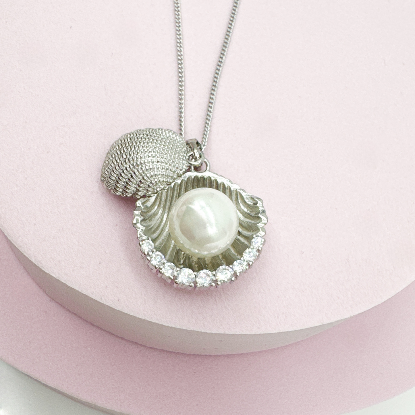 Hidden Pearl Necklace - Kette Muschel Anhänger