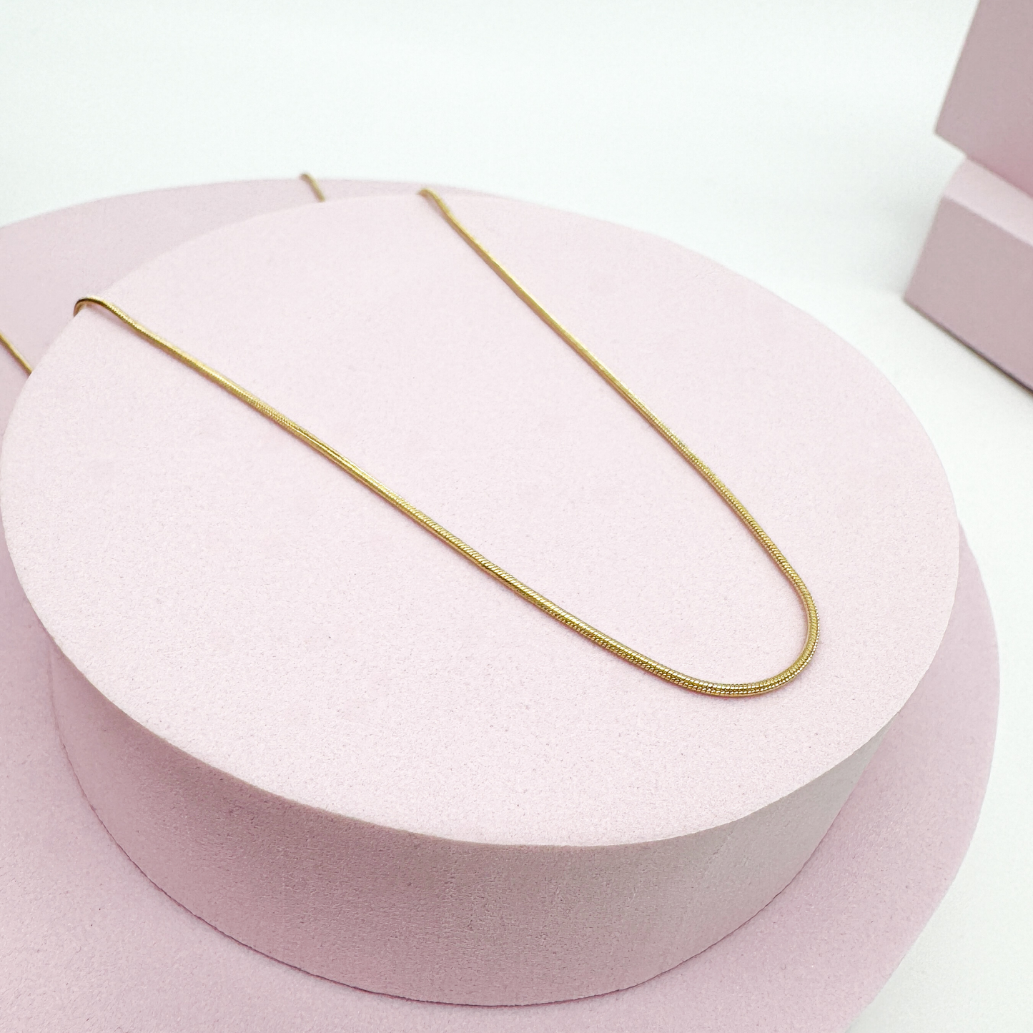 Luxura Gold - Halskette Damen Goldfarbe schlicht