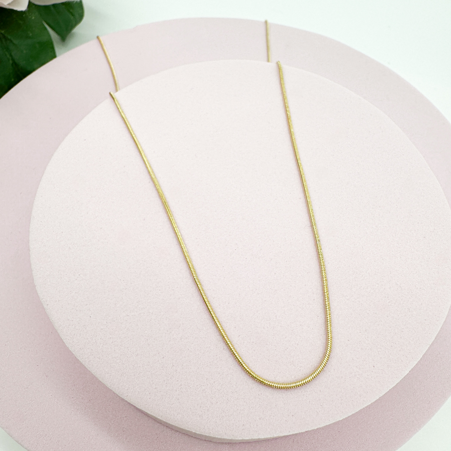 Luxura Gold - Halskette Damen Goldfarbe schlicht