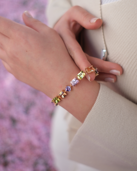 Colorful Majesty - Damen Armband pastel farbig