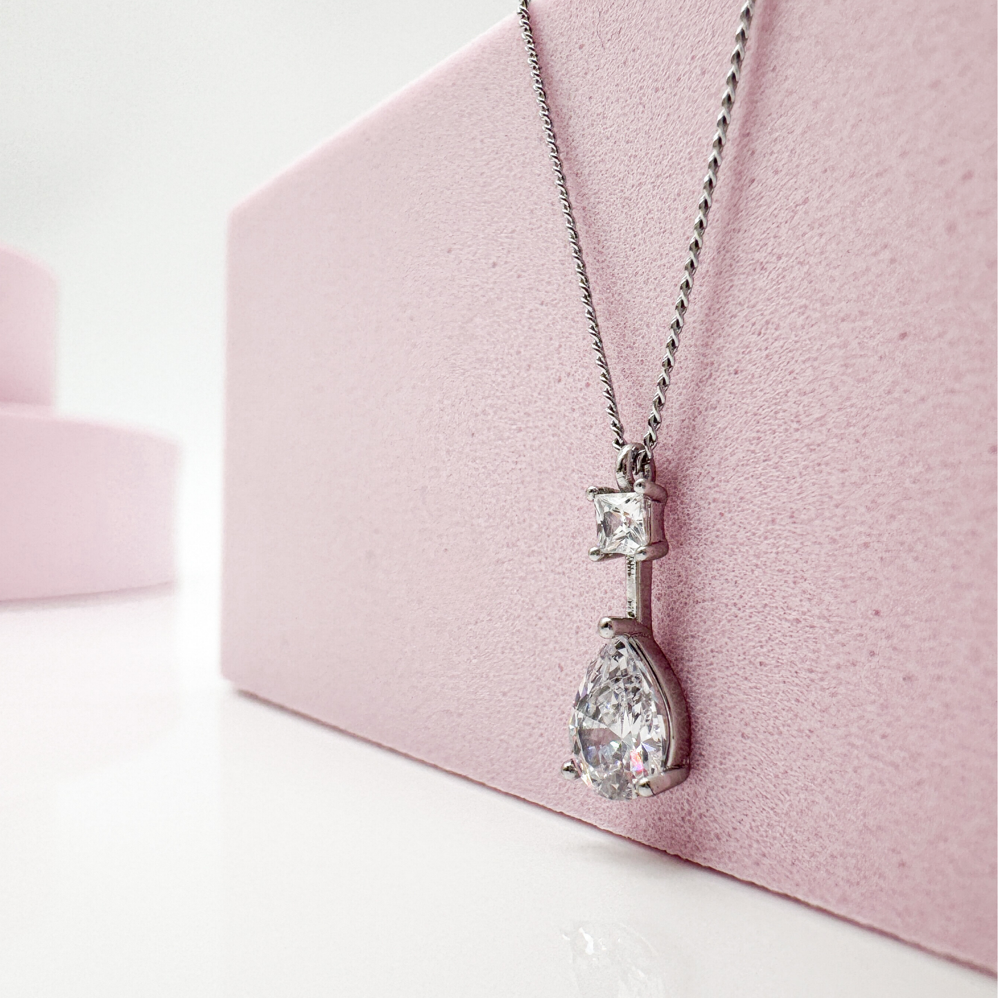 Crystal Charm - Kette Damen silberfarben