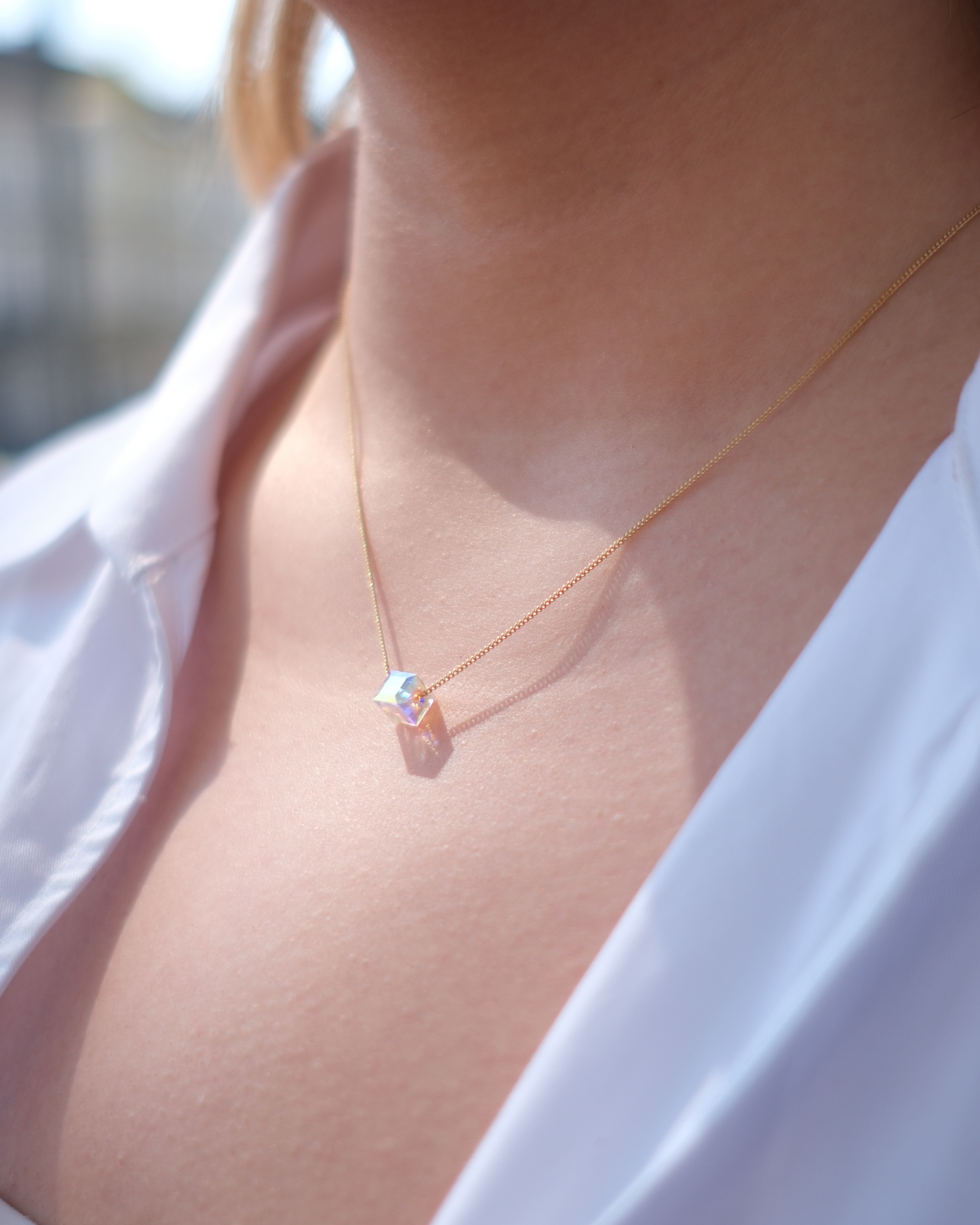 Crystalflare Roségold - Halskette Damen