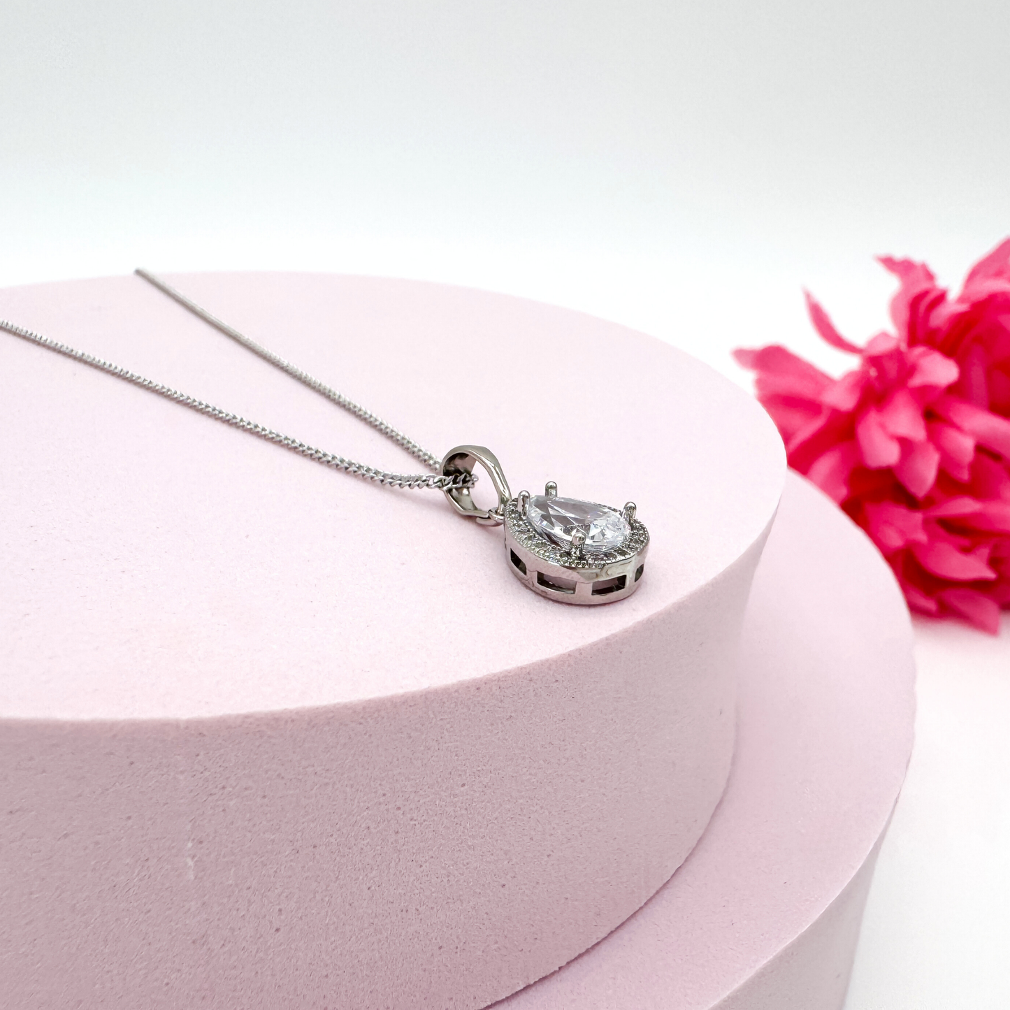 Lumière d'Or Silber - Damen Schmuck funkelnder Anhänger