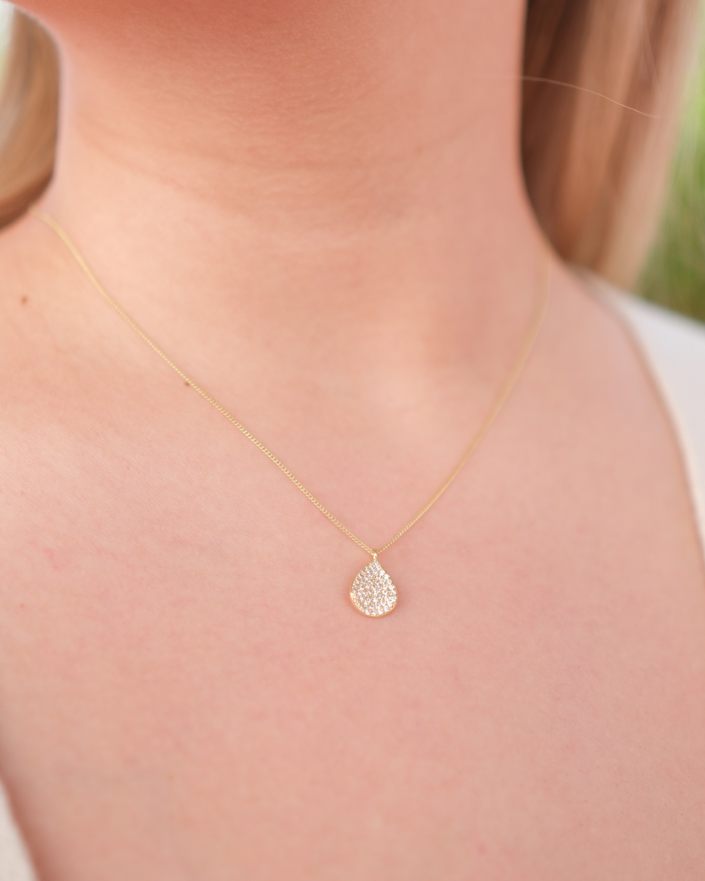 Luminous Drop Gold - Halskette Damen