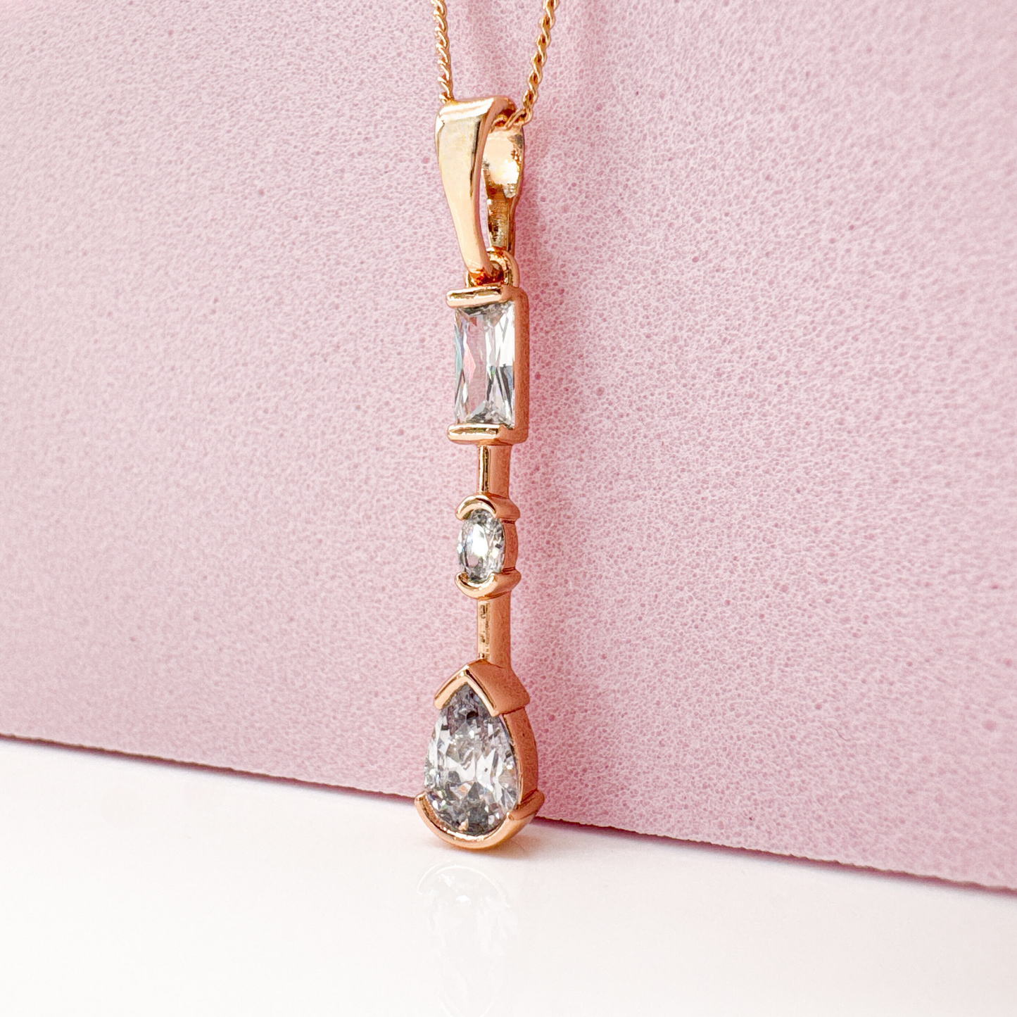 Silent Radiance - Halskette Damen Roségold