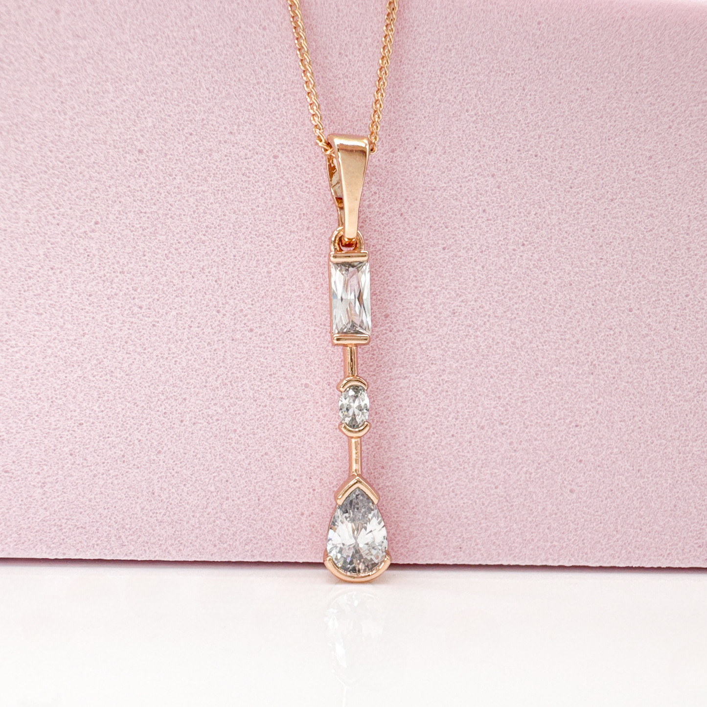 Silent Radiance - Halskette Damen Roségold