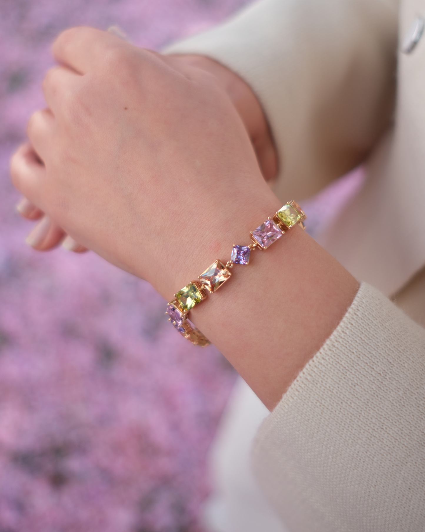 Colorful Majesty - Damen Armband pastel farbig